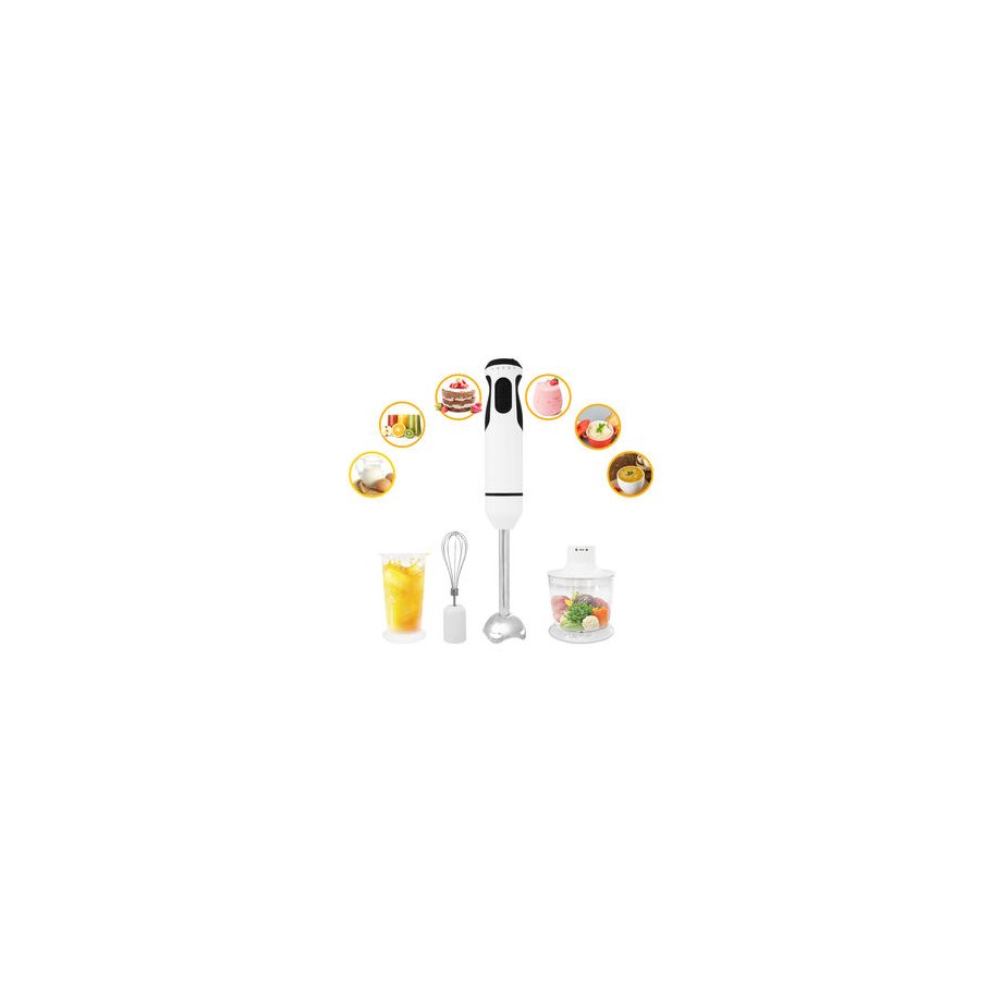 4-in-1 Multifunction Electric Handheld Blender Immersion Drink Smoothie Food Processor for Mixing Smooth Convenient Kitchen Tool